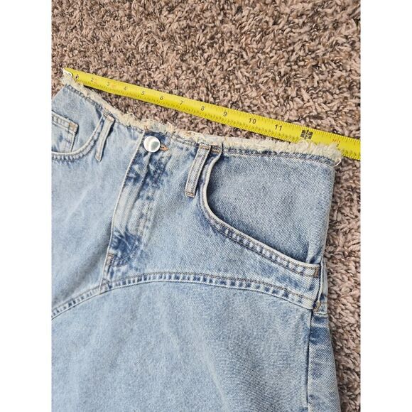 Francesca’s Marianne Asymmetrical Denim Midi Skirt Size S NWT Y2K Cowgirl Grunge - Picture 9 of 11